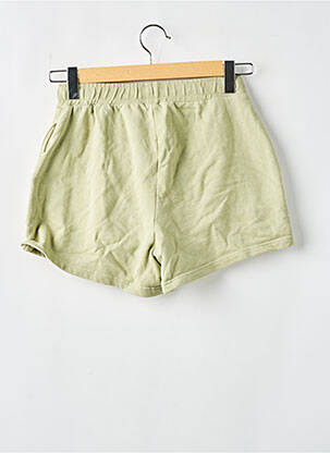 Short coupe droite taille haute vert ELEVEN PARIS femme