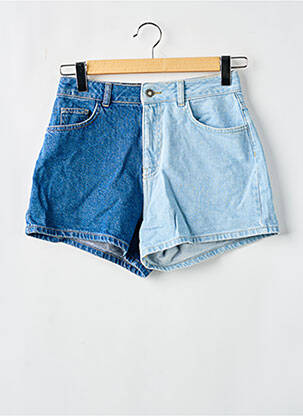 Short tissage denim taille haute bleu NASTY GAL femme