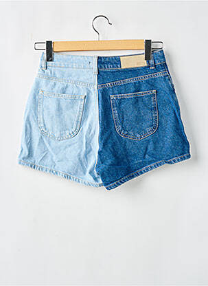 Short tissage denim taille haute bleu NASTY GAL femme