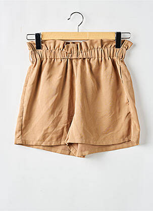 Short taille élastique taille haute beige MOLLY BRACKEN femme
