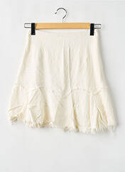 Jupe courte beige LOAVIES pour femme seconde vue