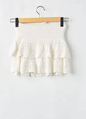 Jupe short blanc BROWNIE pour femme seconde vue