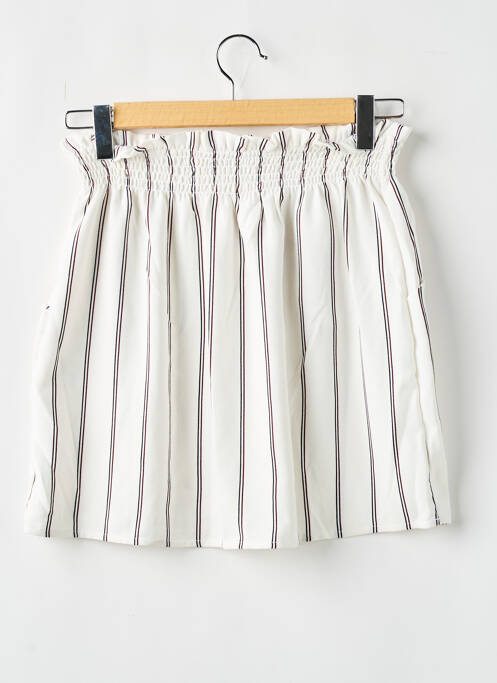 Jupe courte poches blanc CACHE CACHE femme
