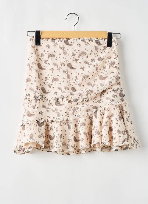 Jupe courte beige FOR LOVE & LEMONS pour femme
