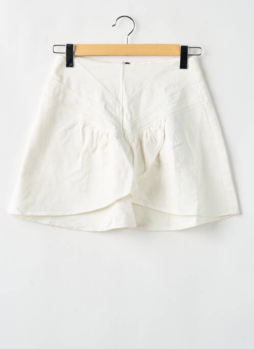 Jupe courte blanc LOAVIES pour femme