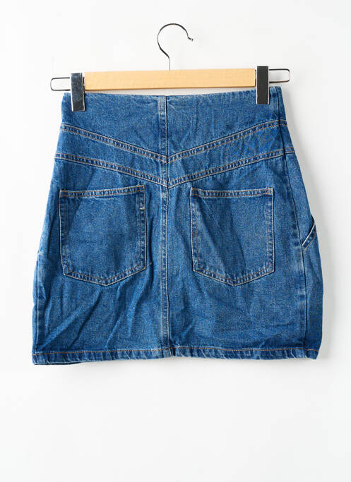 Jupe courte bleu LOAVIES pour femme