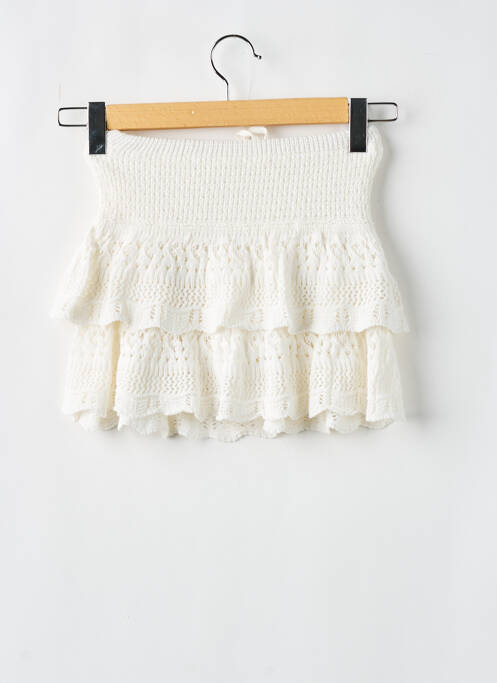 Jupe short blanc BROWNIE pour femme