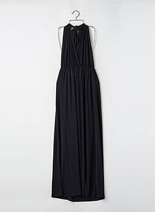 Robe longue coupe évasée sans manche noir BENOA femme