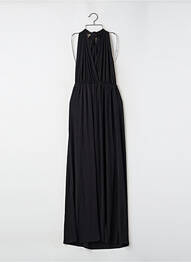 Robe longue coupe évasée sans manche noir BENOA femme