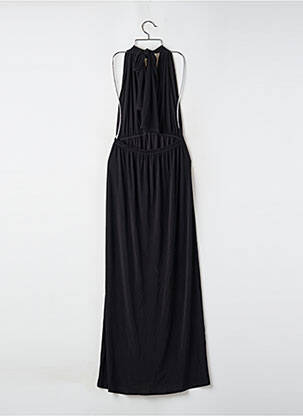 Robe longue coupe évasée sans manche noir BENOA femme