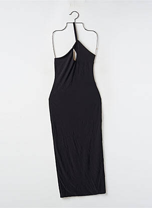 Robe longue coupe cintrée fines bretelles noir BOOHOO femme