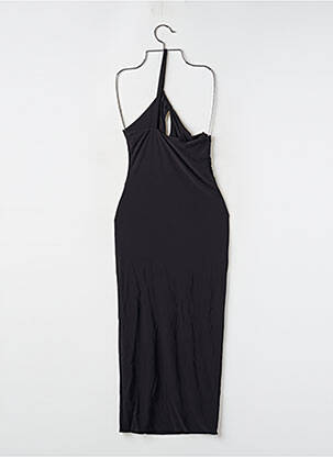 Robe longue coupe cintrée fines bretelles noir BOOHOO femme