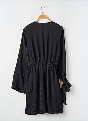 Robe courte coupe évasée manches longues noir PRETTY LITTLE THING femme
