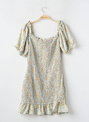 Robe courte manches courtes manches courtes vert BRAVE SOUL femme