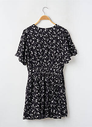 Robe courte manches courtes manches courtes noir IDANO femme
