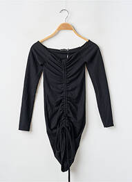 Robe courte manches longues manches longues noir PRETTY LITTLE THING femme