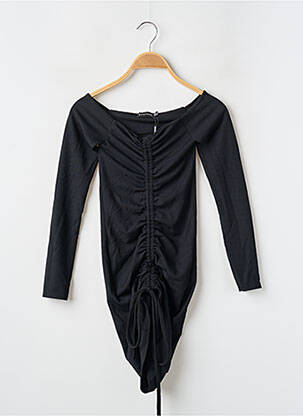 Robe courte manches longues manches longues noir PRETTY LITTLE THING femme