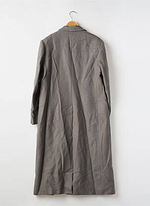 Manteau long coupe cintrée sans capuche vert ENDLESS ROOTS femme