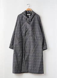 Manteau long poches sans capuche gris HOD femme