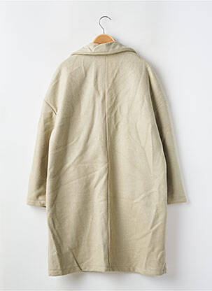 Manteau long coupe droite sans capuche vert BOOHOO femme