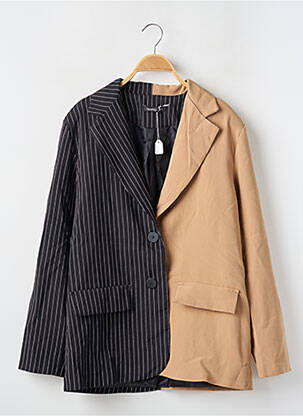 Blazer fausses poches noir BOOHOO femme