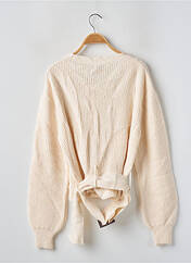 Gilet manches longues beige NA-KD pour femme seconde vue