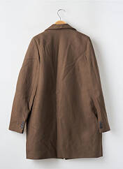 Manteau long marron HOD pour femme seconde vue