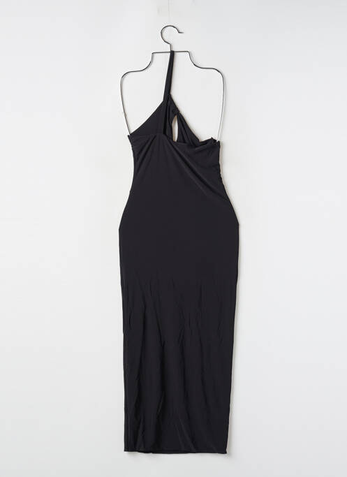 Robe longue coupe cintrée fines bretelles noir BOOHOO femme
