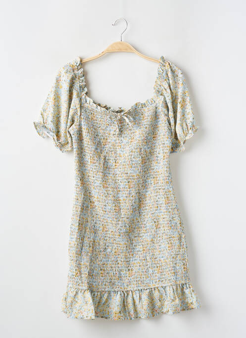 Robe courte manches courtes manches courtes vert BRAVE SOUL femme