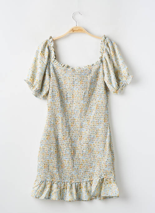 Robe courte manches courtes manches courtes vert BRAVE SOUL femme