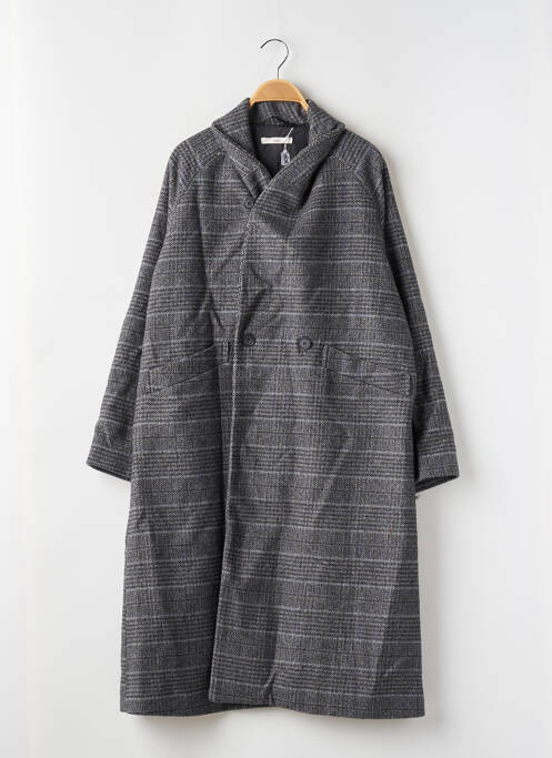 Manteau long poches sans capuche gris HOD femme