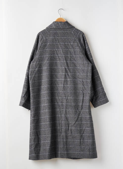 Manteau long poches sans capuche gris HOD femme