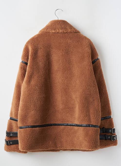 Manteau court marron COPPEROSE pour femme