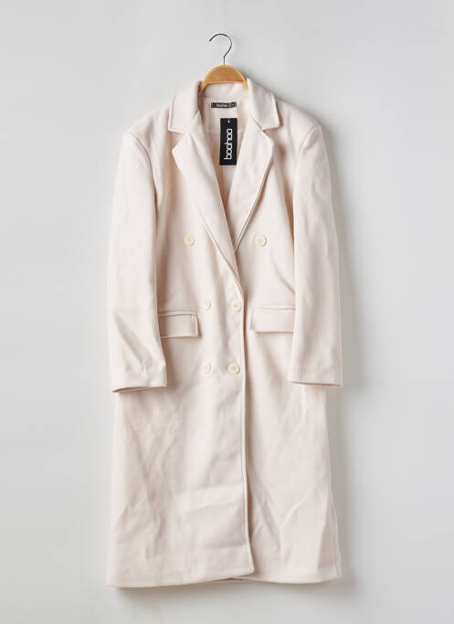 Manteau long blanc BOOHOO pour femme