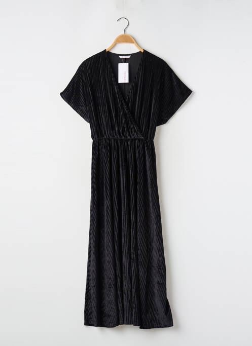 Robe mi-longue noir CAMAIEU pour femme