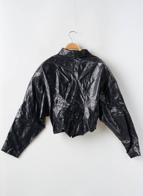 Veste simili cuir noir NASTY GAL pour femme