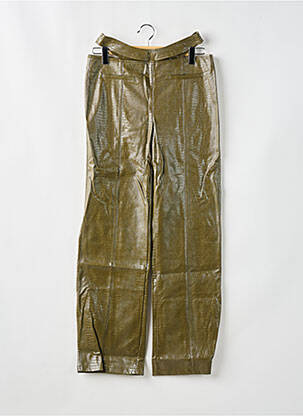 Pantalon large taille haute taille haute vert BOOHOO femme