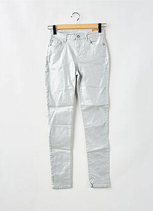 Pantalon slim stretch taille normale argent PROMOD femme