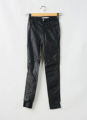 Pantalon slim tissage enduit taille haute noir NA-KD femme
