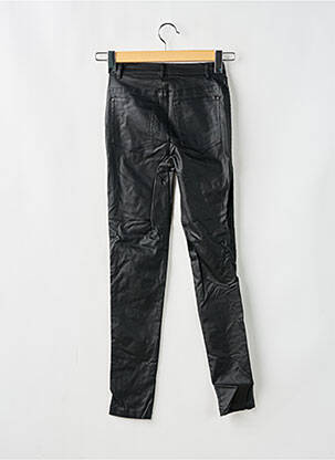 Pantalon slim tissage enduit taille haute noir NA-KD femme
