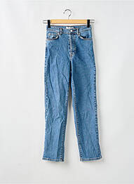 Jeans coupe droite taille haute taille haute bleu NA-KD femme