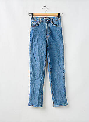 Jeans coupe droite taille haute taille haute bleu NA-KD femme