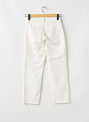 Jeans coupe droite taille haute taille haute blanc ESE O ESE femme
