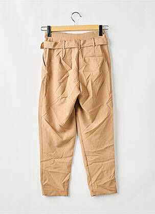 Pantalon droit stretch taille haute beige NEW LOOK femme