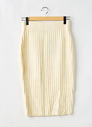 Jupe mi-longue taille haute beige NASTY GAL femme