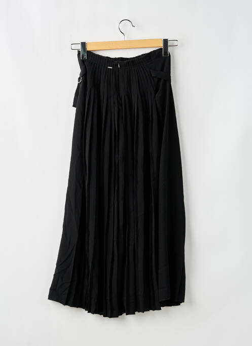Jupe longue fermeture zippée au dos noir IKKS femme