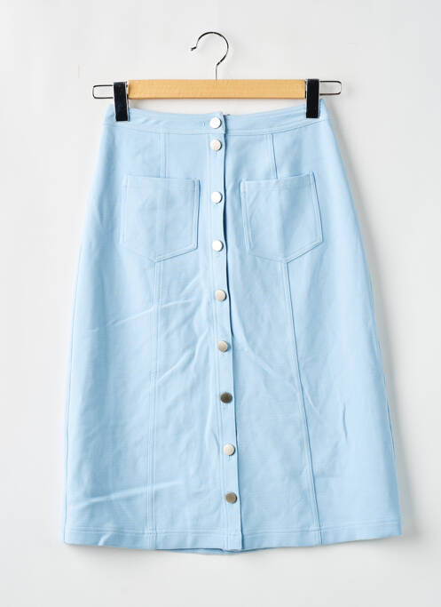 Jupe mi-longue bleu SUNCOO pour femme