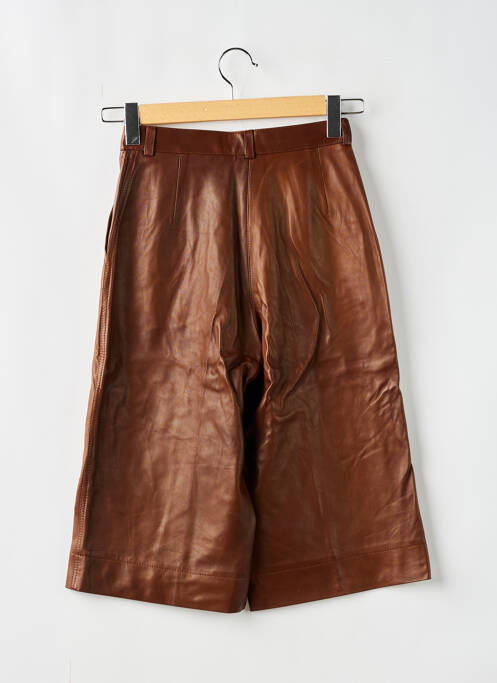 Pantacourt marron BOUGUESSA pour femme