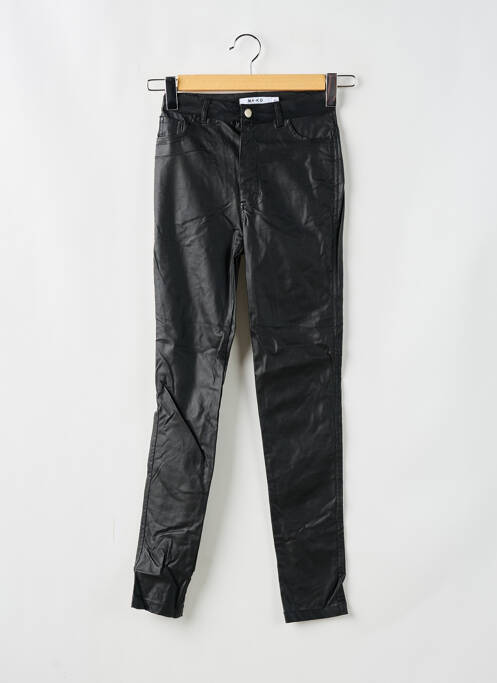 Pantalon slim noir NA-KD pour femme