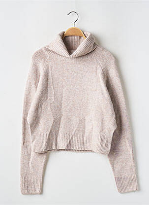 Pull tissage chiné manches longues beige NASTY GAL femme